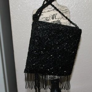 Beaded Black Evening Bag